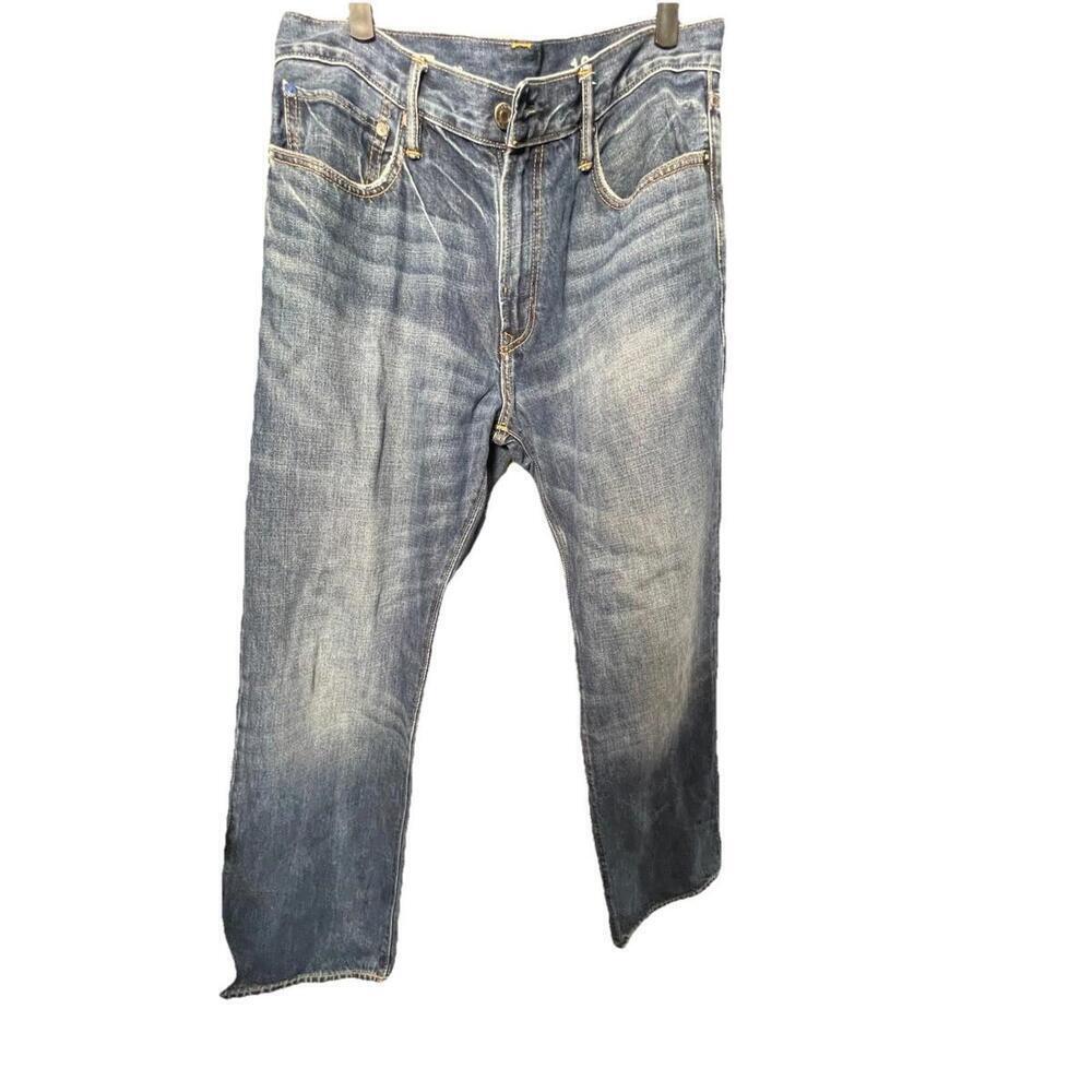 Gap 1969 Jeans 34 x 32 Mens Blue Easy 100% Cotton 5-Pocket Denim